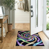 Vibrant Ribbon Vortex Area Rug