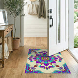 Ornate Purple Mandala Persian Area Rug