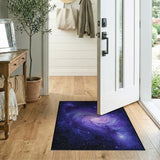 Purple Cosmic Galaxy Spiral Area Rug