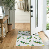 Whimsical Butterfly Leaf Area Rug