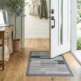Modern Geometric Black White No. 16 Area Rug