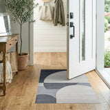 Geometric Modern Grey Modern Grey Abstract Geometric Area Rug