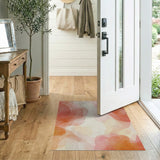 Blush Watercolor Abstract Area Rug