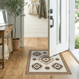 Beige and Neutral Traditional Persian Ornate Beige Traditional Persian Area Rug