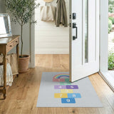 Rainbow Hopscotch Kids Play Rug