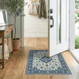 Traditional Persian Navy Blue Traditional Persian Area Rug