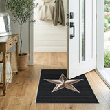 Bold Metallic Gold Star Area Rug