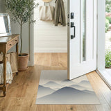 Misty Layered Mountains Area Rug