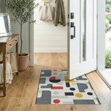 Bold Geometric Abstract Area Rug