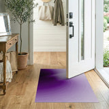 Purple Gradient Swirl Abstract Area Rug