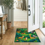 Cute Jungle Animals Kids Cartoon Rug