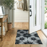 Starburst Geometric Grey Area Rug