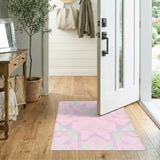 Geometric Modern Pink Geometric Mosaic Area Rug