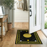 Yellow Celestial Sun Persian Area Rug