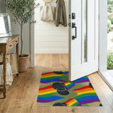 Rainbow Lightning Boots Area Rug