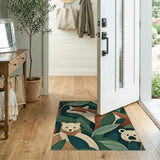 Playful Fox Bear Peekaboo Kids Rug