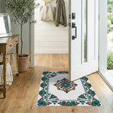 Teal Persian Medallion No. 2 Area Rug