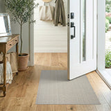 Beige Textured Woven Area Rug