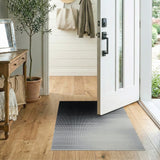 Geometric Modern Black White Halftone Gradient Area Rug
