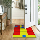 Vibrant Hockey Skater Rink Area Rug