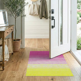 Pink to Yellow Halftone Dot Gradient Rug
