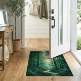 Sunlit Forest Stream Area Rug