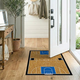 Basketball Court Area Rug - Magic vs Bird