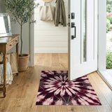 Spider Web Tie-Dye Area Rug