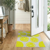 Yellow Lemon Slices Area Rug