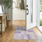 Purple Geometric Abstract No. 3 Area Rug