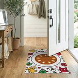 Playful Cartoon Cats Fruits Area Rug