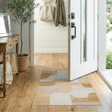 Abstract Area Abstract Organic Shapes Beige Neutral Area Rug