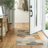 Abstract Pebble Neutral Area Rug
