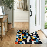 Vibrant Geometric Multi-Color No. 4 Area Rug
