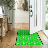 Shamrock Clover Green Area Rug