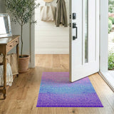 Ombr Pink-to-Blue Scales Area Rug