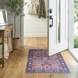 Pink Persian Geometric Area Rug