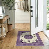 Purple Mandala Heritage Tribal Area Rug