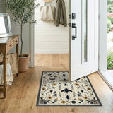 Vintage Bee Floral Cream Area Rug