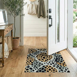 Abstract Leopard Multi-Color Area Rug