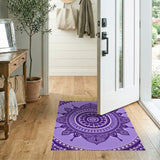 Purple Mandala Boho Purple Area Rug