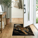 Moonlit Prowling Tiger Area Rug
