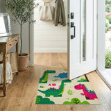 Playful Dinosaur ABC Kids Cartoon Rug