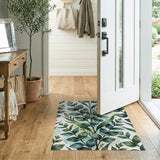 Eucalyptus Leaves Watercolor Area Rug