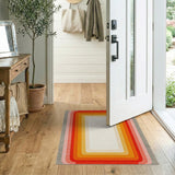 Vibrant Concentric Gradient Area Rug