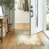 Pink Rose Floral Vintage Floral Vintage Area Rug