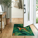 Tiger Jungle Geometric Area Rug
