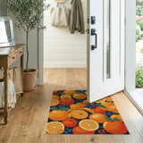 Vibrant Citrus Fruit Medley Area Rug