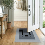Bold Black and White Bold Black White Geometric Area Rug