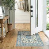 Traditional Persian Blue Persian Medallion Area Rug